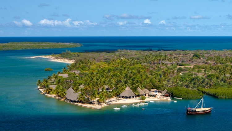 Manda Bay - Blick auf die Insel